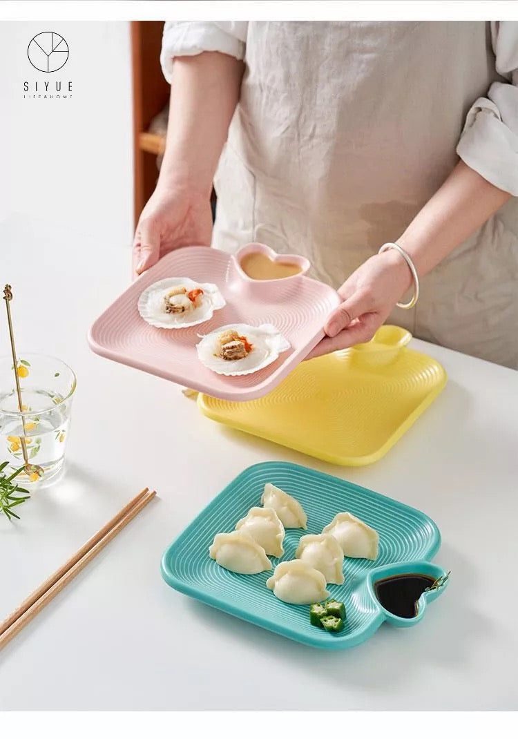 Mila Dumpling Ceramic Glazed Plate
