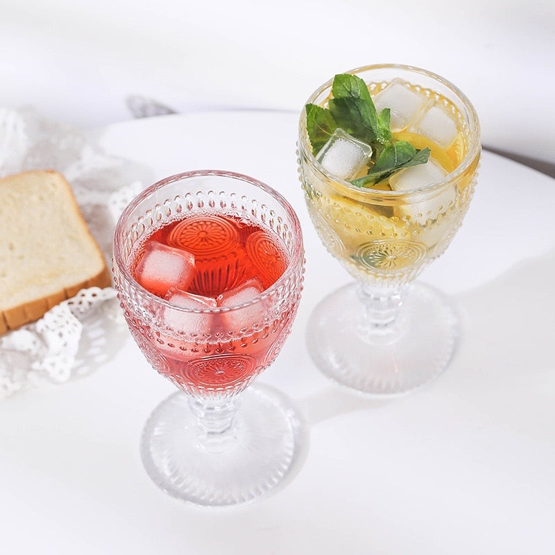 Sunflower drinking glass