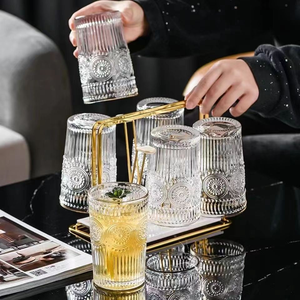 Sunflower drinking glass