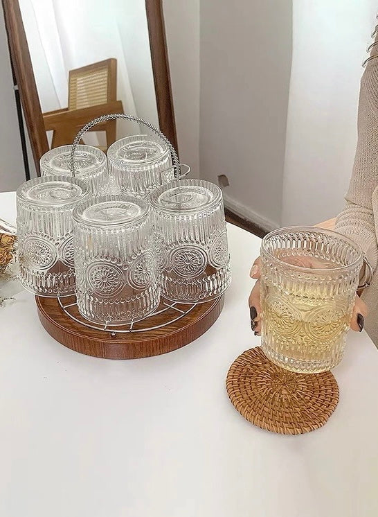 Sunflower drinking glass