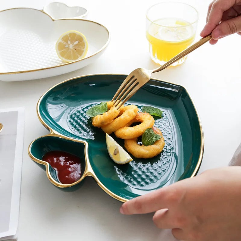 Kelsey Heart Dumpling Plate