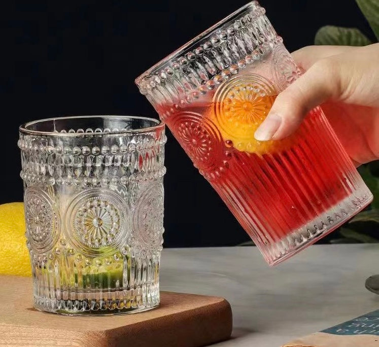 Sunflower drinking glass