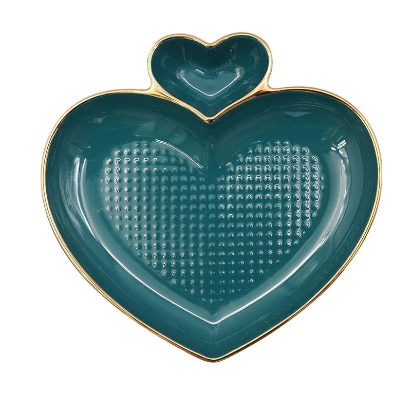 Kelsey Heart Dumpling Plate