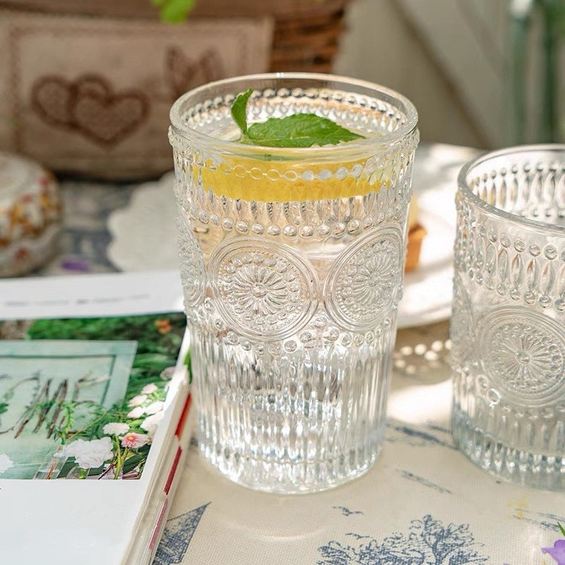 Sunflower drinking glass