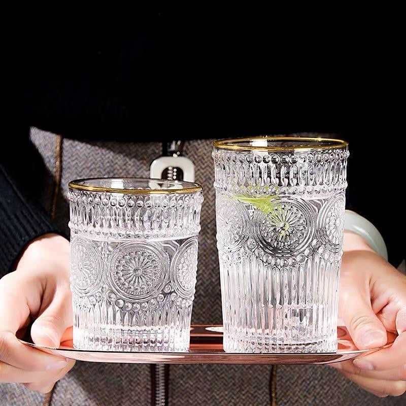 Sunflower drinking glass