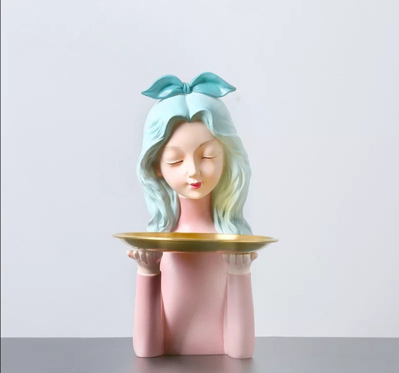 Honoka lady with tray