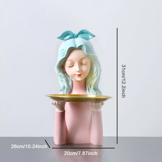 Honoka lady with tray