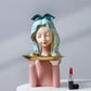 Honoka lady with tray