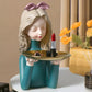 Honoka lady with tray