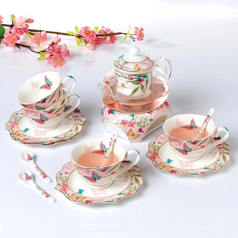 Elina Teaset with 2 tier cake stand